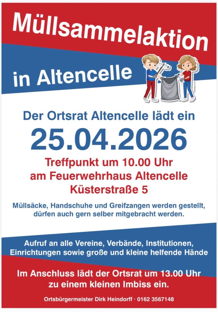 Müllsammelaktion in Altencelle
